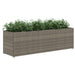 Jardiniere grădină 3 ghivece 2 buc. gri 105x30x32cm poliratan - WALTI WALTI