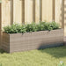 Jardiniere grădină 3 ghivece 2 buc. gri 105x30x32cm poliratan - WALTI WALTI