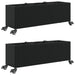 Jardiniere grădină cu roți 2 buc. negru 107x32x38 cm poliratan - WALTI WALTI
