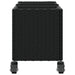Jardiniere grădină cu roți 2 buc. negru 107x32x38 cm poliratan - WALTI WALTI