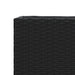 Jardiniere grădină cu roți 2 buc. negru 107x32x38 cm poliratan - WALTI WALTI