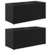 Jardiniere grădină 2 ghivece 2 buc. negru 72x30x32 cm poliratan - WALTI WALTI
