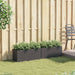 Jardiniere grădină 2 ghivece 2 buc. negru 72x30x32 cm poliratan - WALTI WALTI