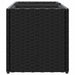 Jardiniere grădină 2 ghivece 2 buc. negru 72x30x32 cm poliratan - WALTI WALTI