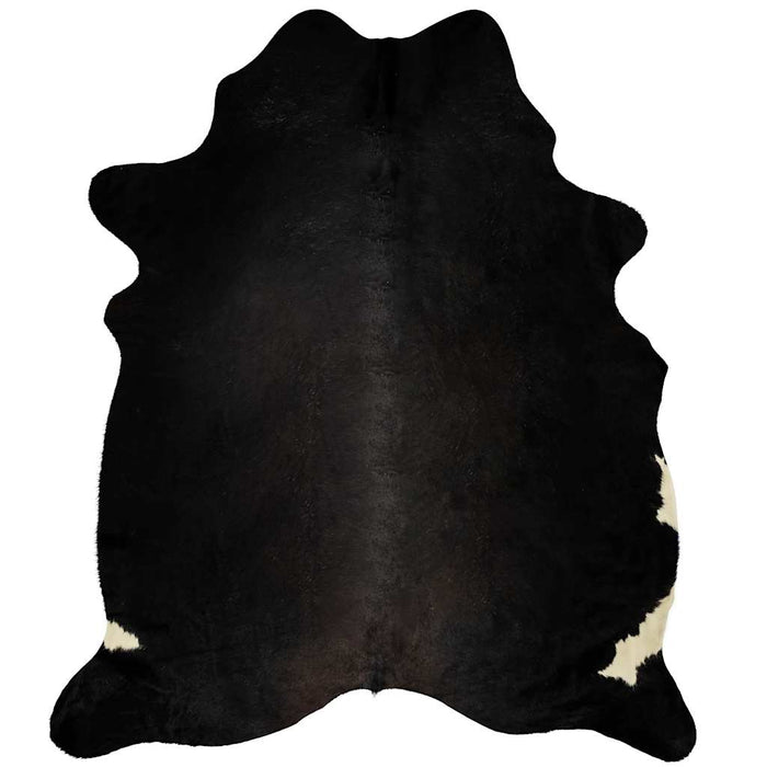 Covor, negru, 180x220 cm, piele naturală de vacă - WALTI WALTI
