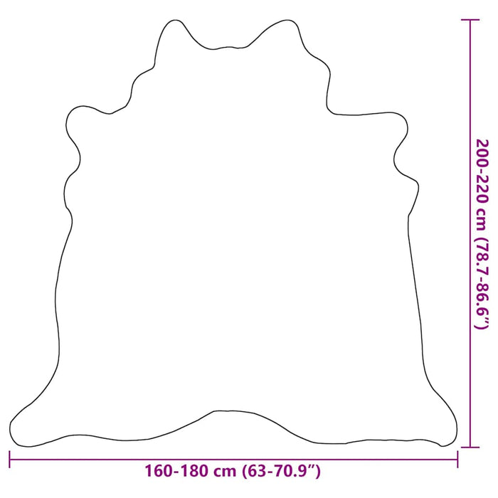 Covor, bej, 180x220 cm, piele naturală de vacă - WALTI WALTI