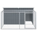 Cușcă câine cu țarc antracit 197x194x110 cm oțel galvanizat - WALTI WALTI