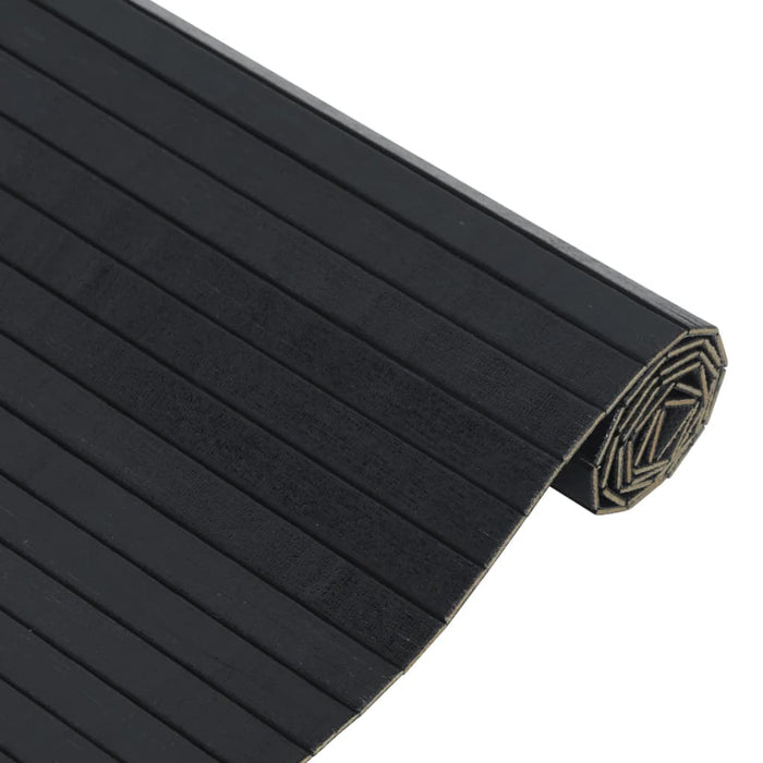 Covor dreptunghiular, negru, 60x200 cm, bambus - WALTI WALTI