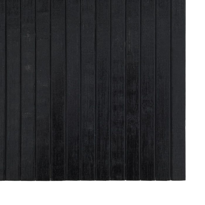 Covor dreptunghiular, negru, 60x300 cm, bambus - WALTI WALTI