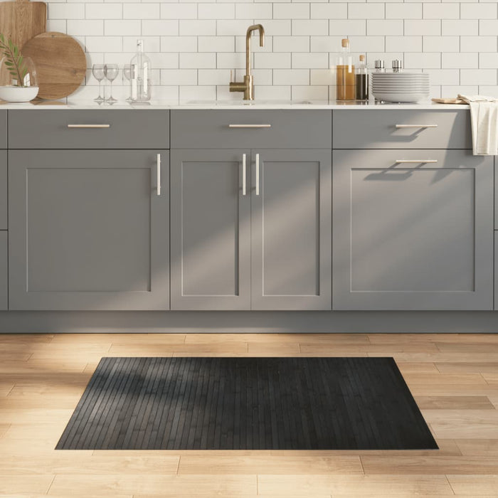 Covor dreptunghiular, gri, 70x100 cm, bambus - WALTI WALTI