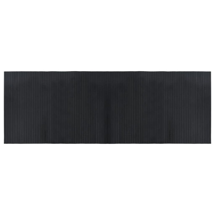 Covor dreptunghiular, negru, 70x200 cm, bambus - WALTI WALTI
