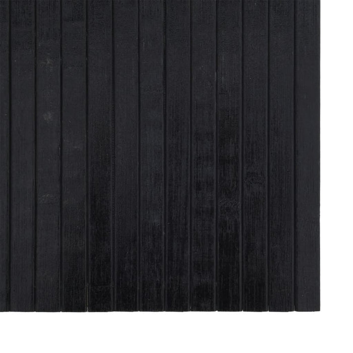 Covor dreptunghiular, negru, 70x300 cm, bambus - WALTI WALTI
