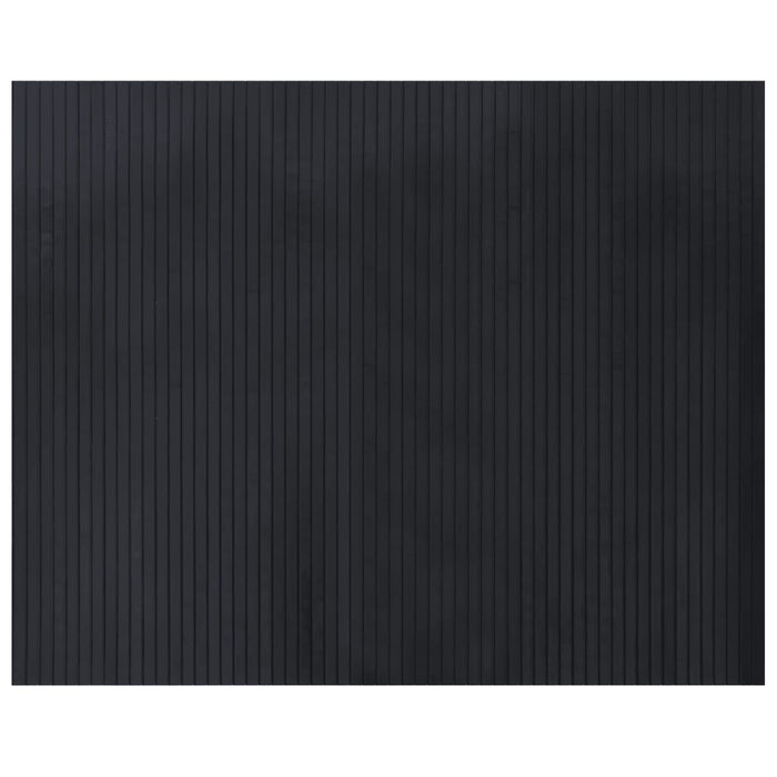 Covor dreptunghiular, negru, 80x100 cm, bambus - WALTI WALTI