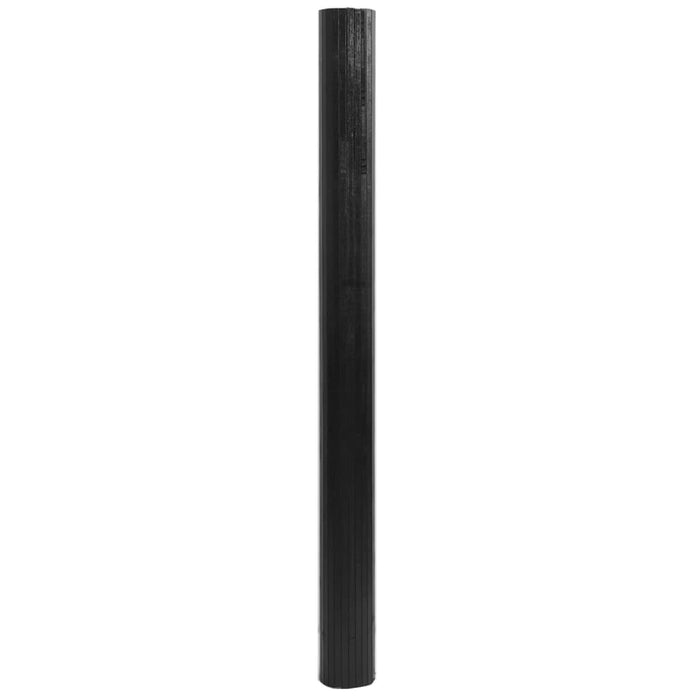 Covor dreptunghiular, negru, 80x100 cm, bambus - WALTI WALTI