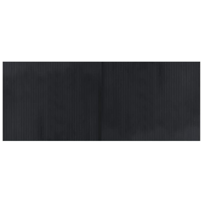 Covor dreptunghiular, negru, 80x200 cm, bambus - WALTI WALTI