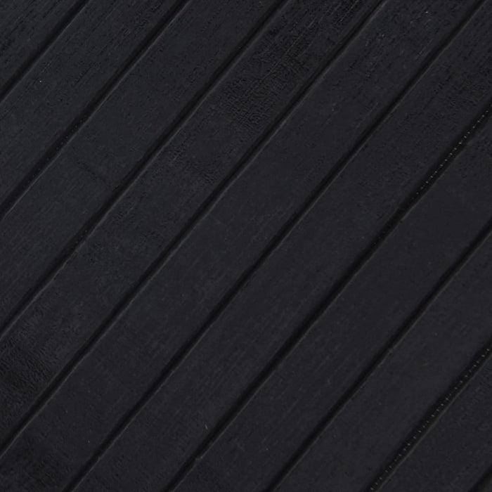 Covor dreptunghiular, negru, 80x200 cm, bambus - WALTI WALTI