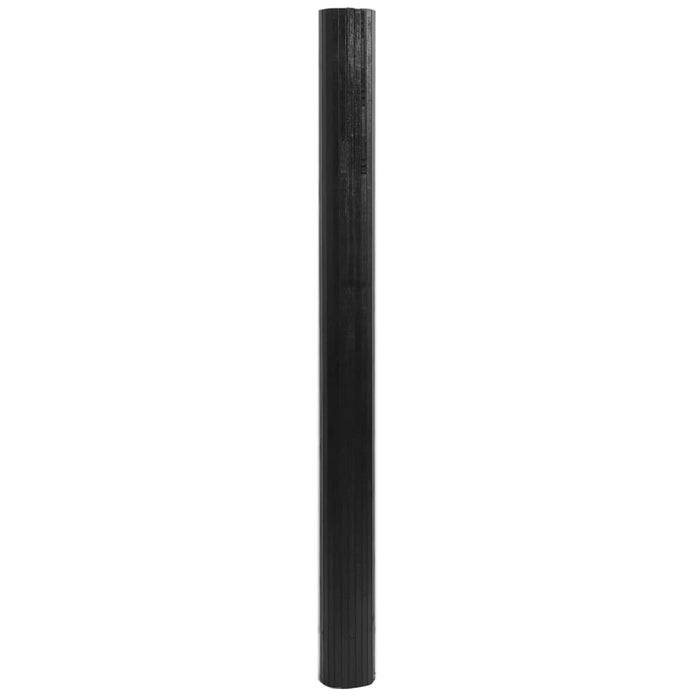 Covor dreptunghiular, negru, 80x300 cm, bambus - WALTI WALTI