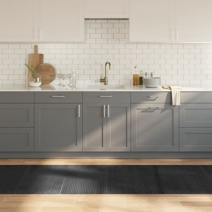 Covor dreptunghiular, gri, 80x300 cm, bambus - WALTI WALTI
