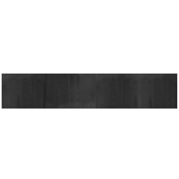 Covor dreptunghiular, gri, 80x400 cm, bambus WALTI
