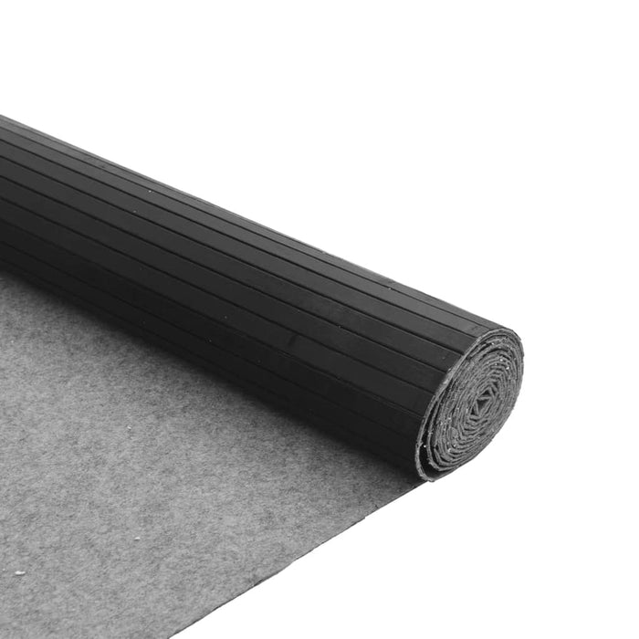 Covor dreptunghiular, gri, 80x400 cm, bambus WALTI