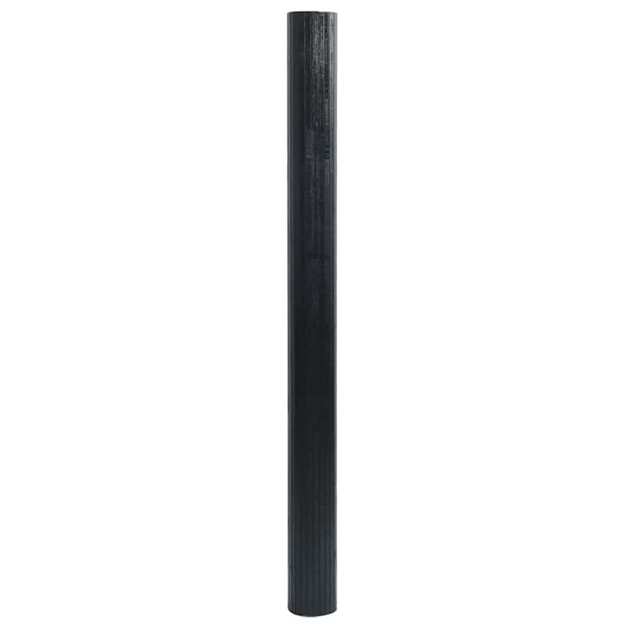 Covor dreptunghiular, negru, 100x100 cm, bambus - WALTI WALTI