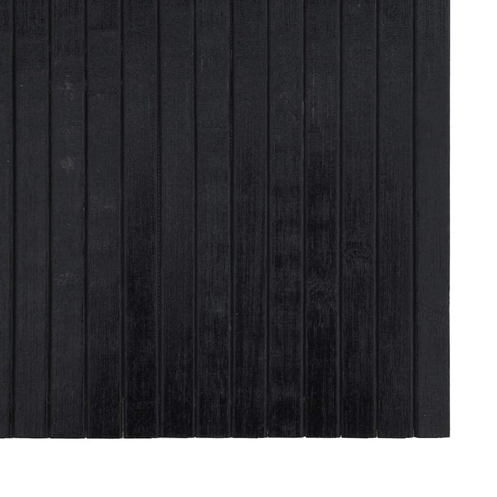 Covor dreptunghiular, negru, 100x100 cm, bambus - WALTI WALTI