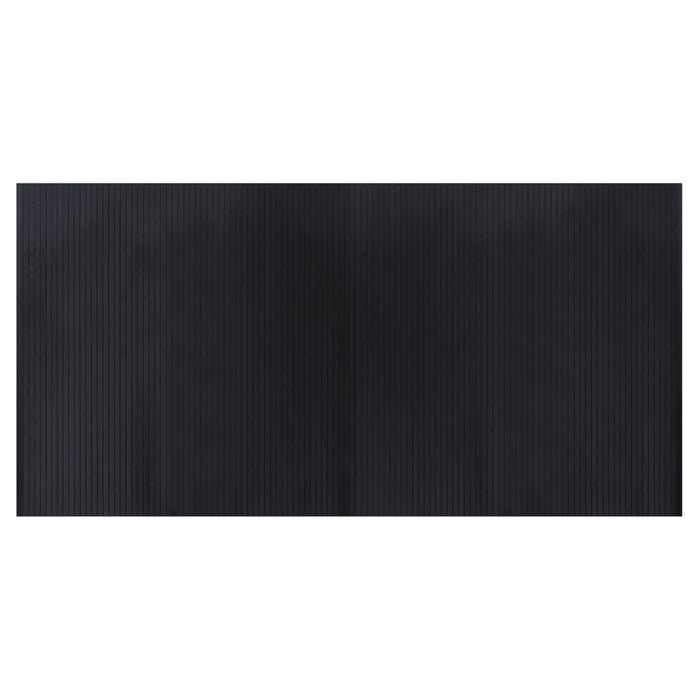 Covor dreptunghiular, negru, 100x200 cm, bambus - WALTI WALTI