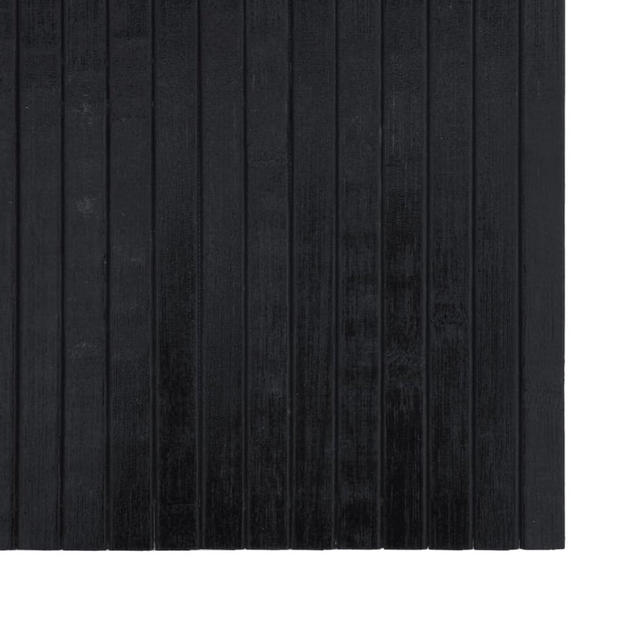 Covor dreptunghiular, negru, 100x200 cm, bambus - WALTI WALTI