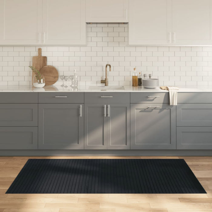 Covor dreptunghiular, gri, 100x200 cm, bambus - WALTI WALTI