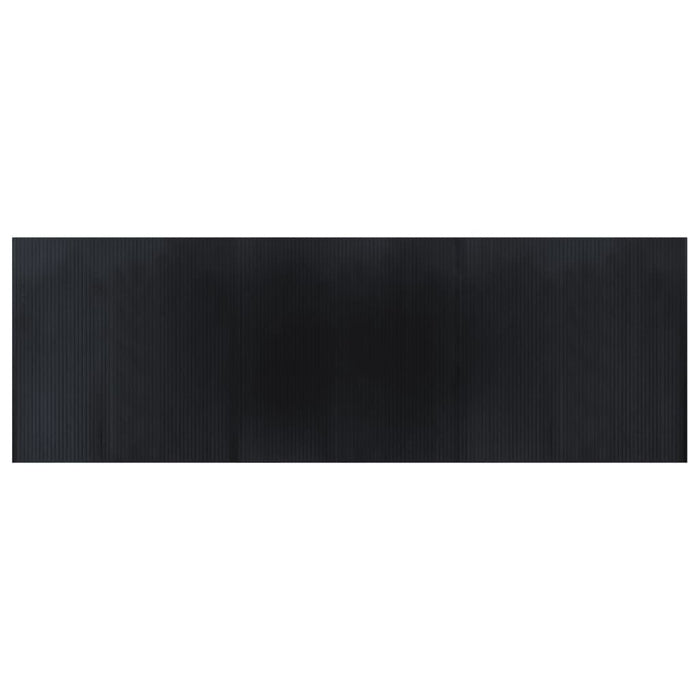 Covor dreptunghiular, negru, 100x300 cm, bambus - WALTI WALTI