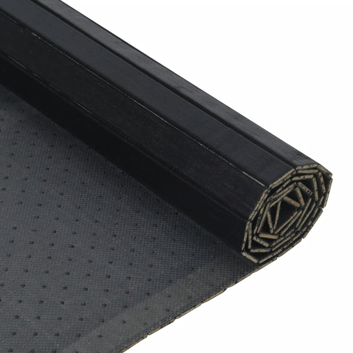 Covor dreptunghiular, negru, 100x400 cm, bambus - WALTI WALTI
