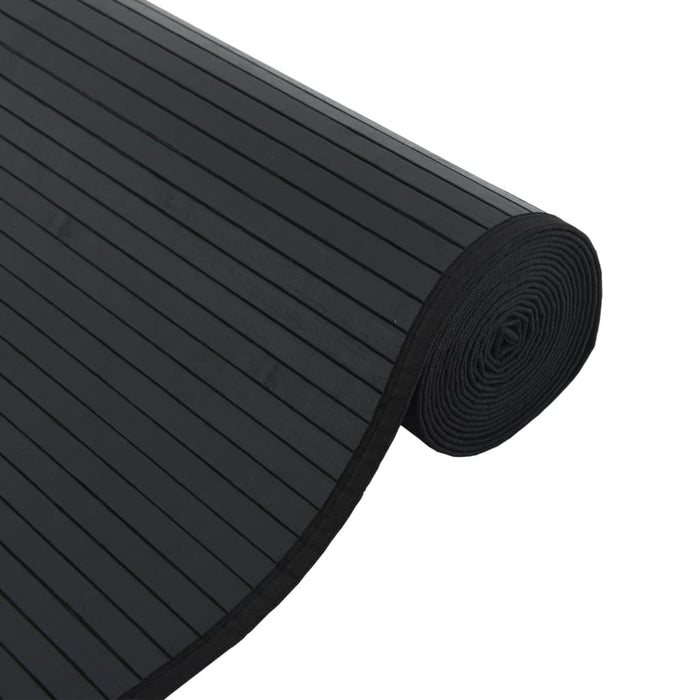 Covor dreptunghiular, negru, 60x400 cm, bambus - WALTI WALTI