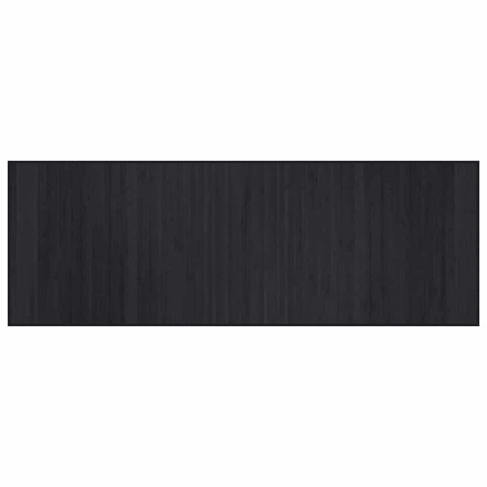 Covor dreptunghiular, negru, 70x200 cm, bambus - WALTI WALTI