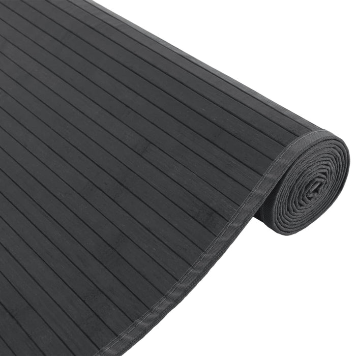 Covor dreptunghiular, gri, 80x100 cm, bambus - WALTI WALTI