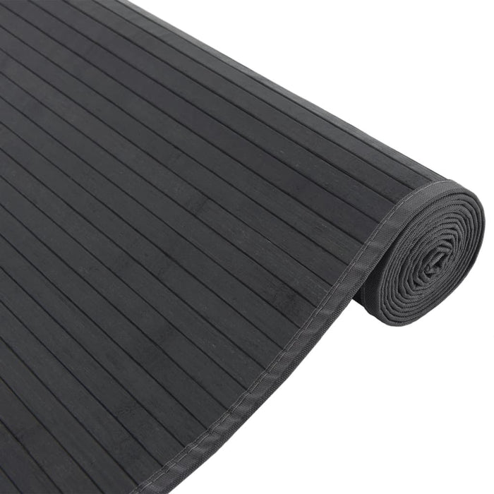 Covor dreptunghiular, negru, 80x200 cm, bambus - WALTI WALTI