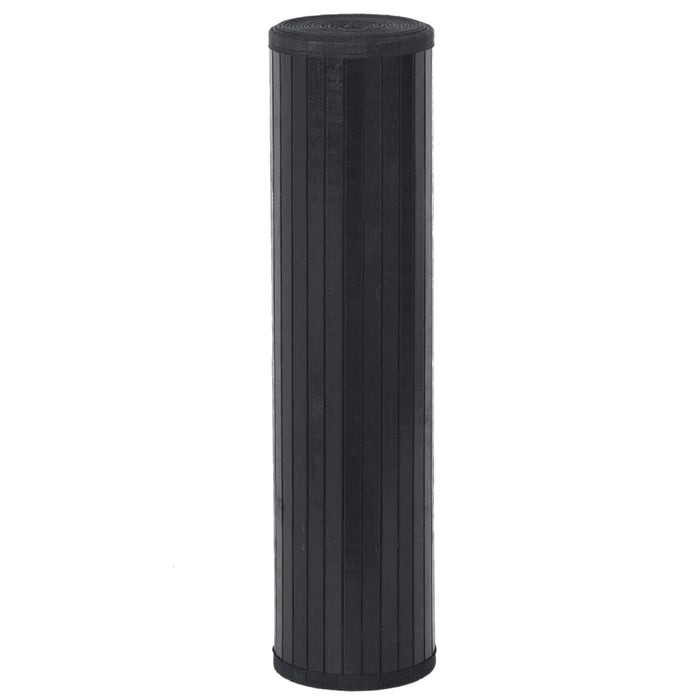 Covor dreptunghiular, negru, 80x300 cm, bambus - WALTI WALTI