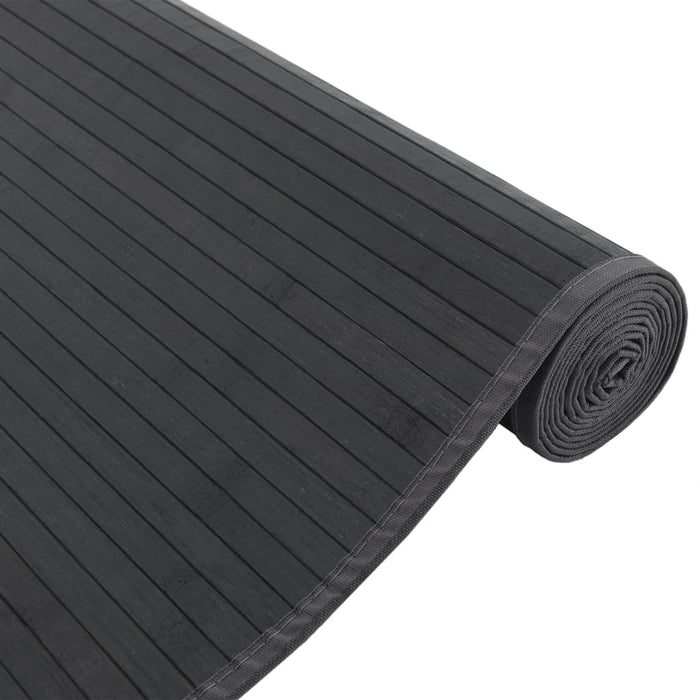 Covor dreptunghiular, negru, 80x300 cm, bambus - WALTI WALTI