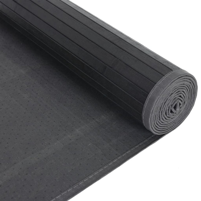 Covor dreptunghiular, negru, 80x300 cm, bambus - WALTI WALTI