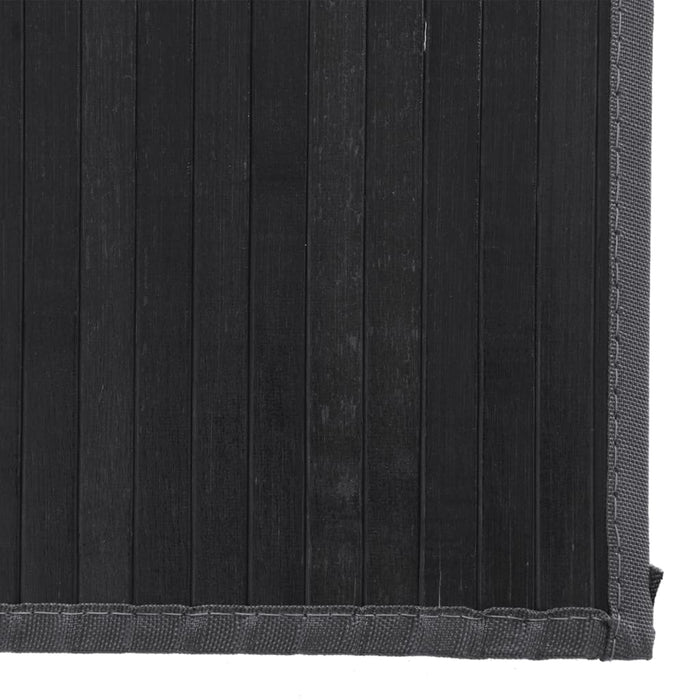 Covor dreptunghiular, negru, 80x300 cm, bambus - WALTI WALTI