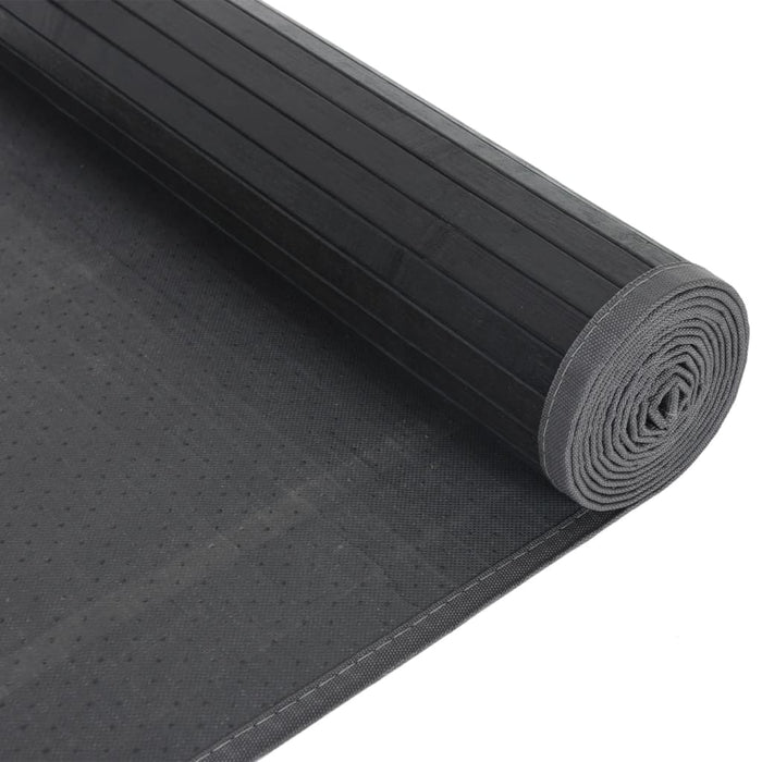 Covor dreptunghiular, negru, 80x400 cm, bambus - WALTI WALTI