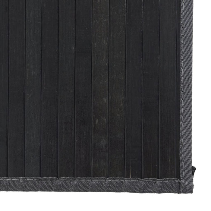 Covor dreptunghiular, gri, 80x400 cm, bambus WALTI