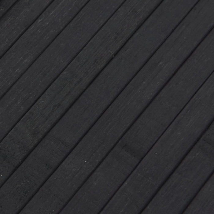 Covor dreptunghiular, gri, 80x400 cm, bambus WALTI