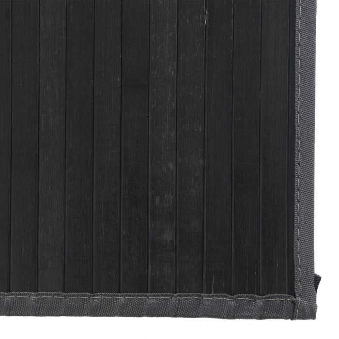 Covor dreptunghiular, negru, 80x1000 cm, bambus - WALTI WALTI