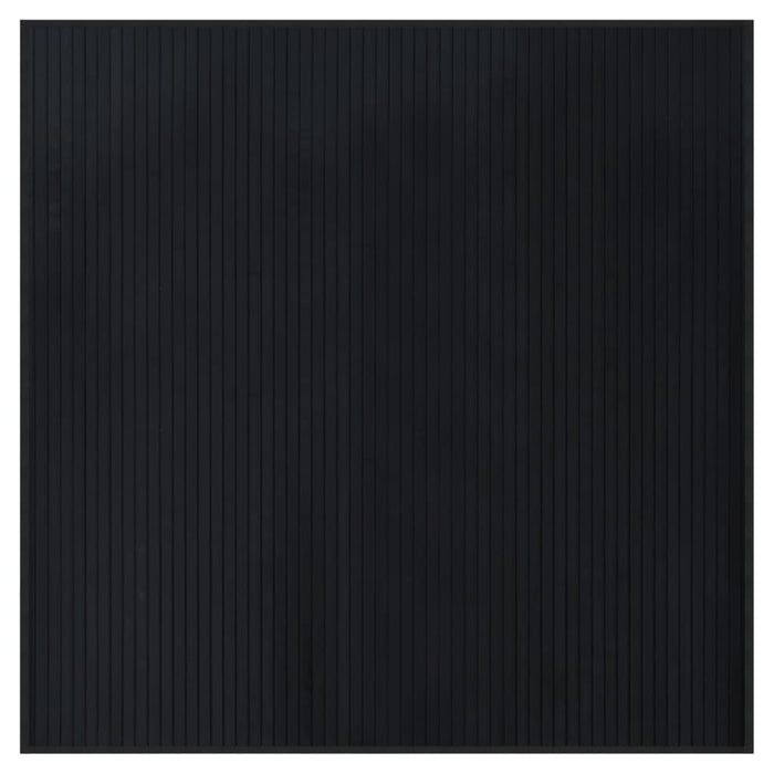 Covor dreptunghiular, negru, 100x100 cm, bambus - WALTI WALTI