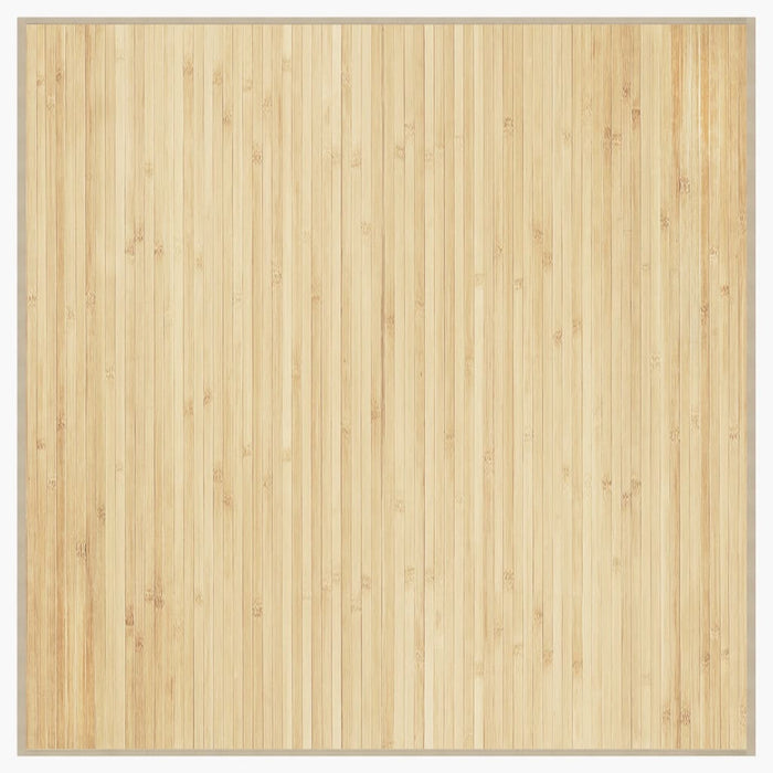 Covor pătrat, natural deschis, 100x100 cm, bambus - WALTI WALTI