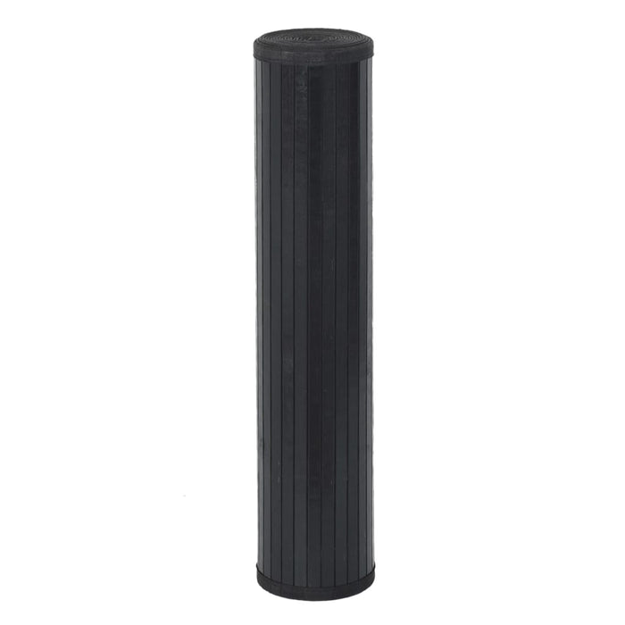 Covor dreptunghiular, negru, 100x200 cm, bambus - WALTI WALTI