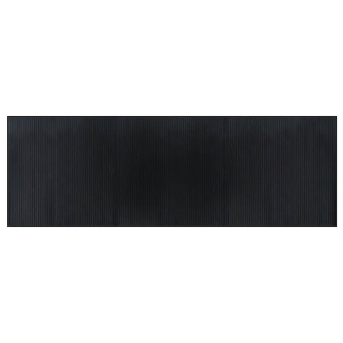 Covor dreptunghiular, negru, 100x300 cm, bambus - WALTI WALTI