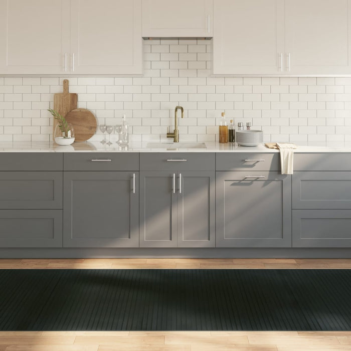 Covor dreptunghiular, gri, 100x400 cm, bambus - WALTI WALTI