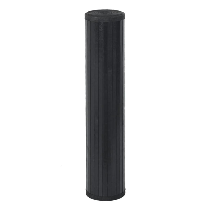 Covor dreptunghiular, negru, 100x1000 cm, bambus - WALTI WALTI