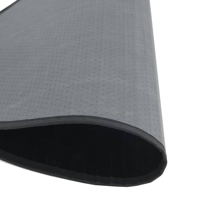 Covor rotund, negru, 60 cm, bambus WALTI